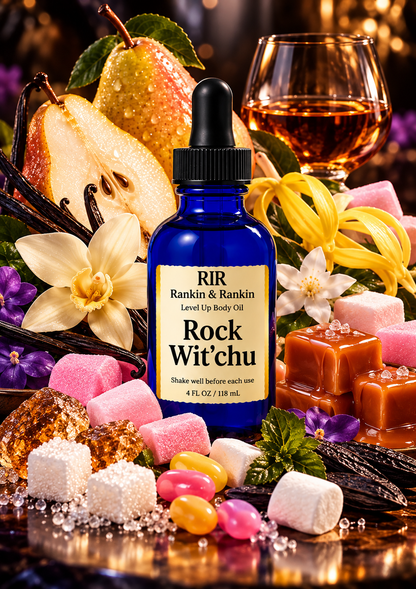 Rock Wit'Chu Inspired by: Kayali Vanilla Candy Rock Sugar Body Oil